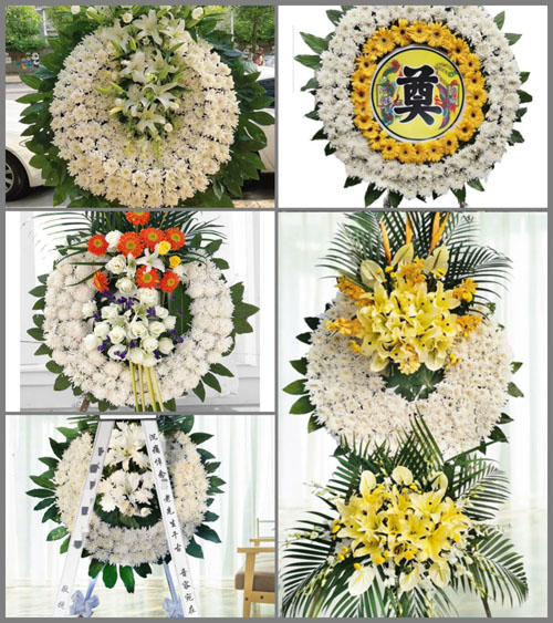 山西晋中灵石县交口乡圪塔村花圈速递